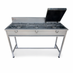 Estufa Industrial L315A | Tres Hornillas y Dos Quemadores - Imagen 2