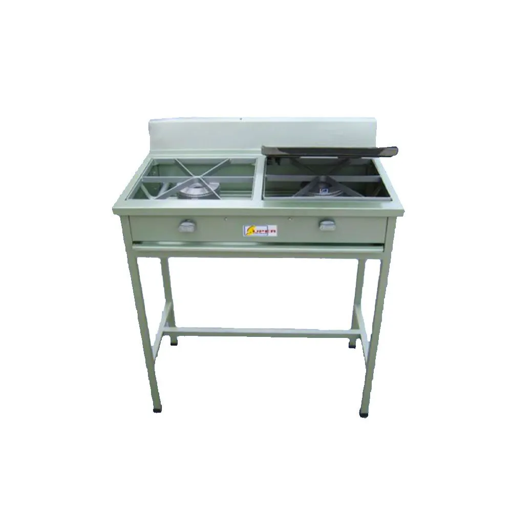 Estufa Industrial L-215A | Comal y Dos Quemadores