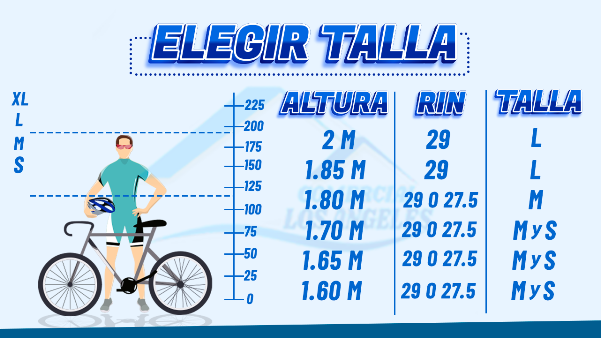 Talla de bicicleta según estatura
