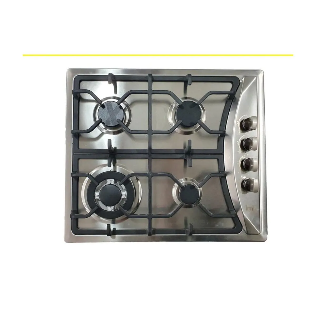 Estufa Empotrable de Acero Inoxidable de 4 Quemadores | IML QE-4A