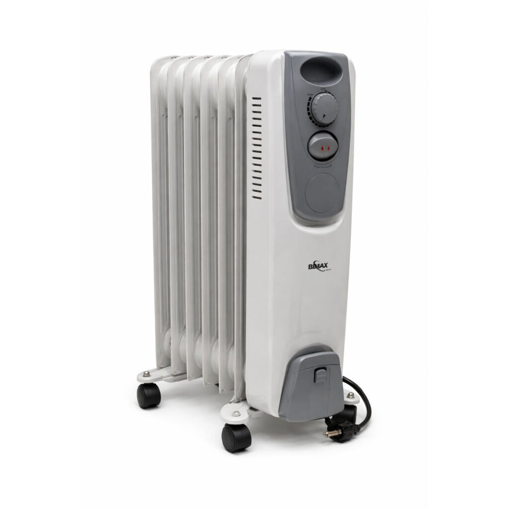 Calefactor de aceite BIMAX HY-B1 de 1000W con 7 paneles de calefacción,