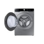 Lavadora de ropa de 48 libras, carga frontal gris, con WiFi. Samsung, WF22C6400AP - Imagen 3