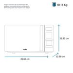 Horno de microondas 0.7 Pies cúbicos (20 L) 120 V Gris Mabe - HMM07SJW - Imagen 3